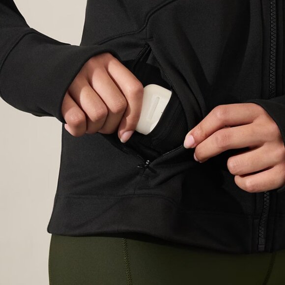 Athleta Light Weight Zip Hooded Athletic - Large - Picture 6 of 11